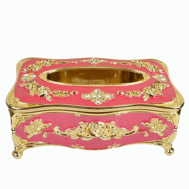 Декоративная tissue box европейский стиль, держатель салфетницы из цинк-сплава, несколько цветов