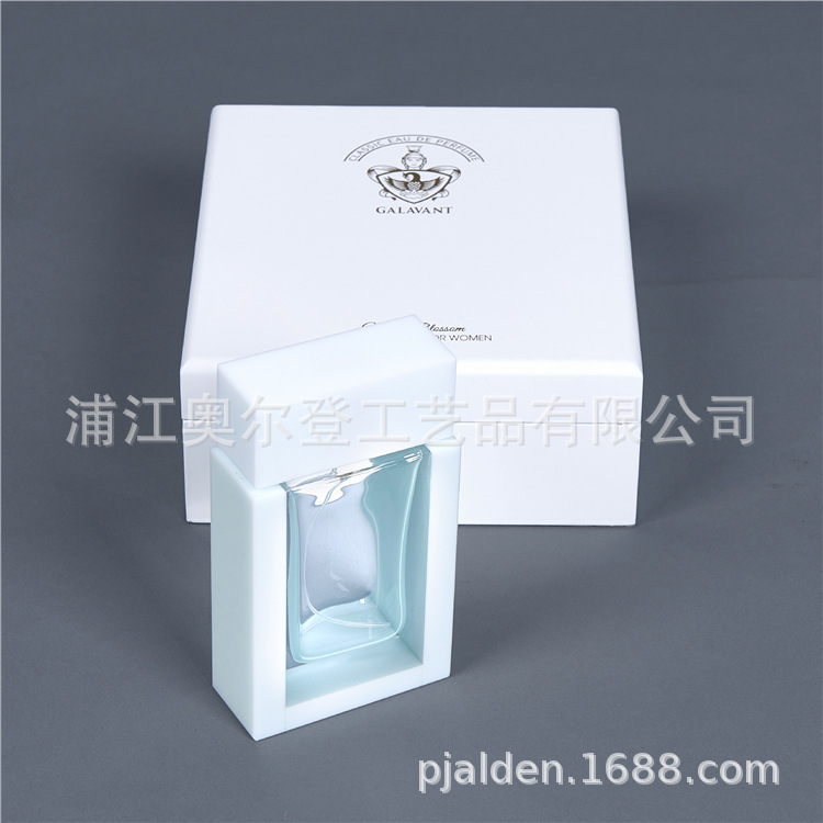 Lacquered wooden box, white jewelry box, perfume bottle, essential oil storage wooden box, processed doterra essential oil box detail image 3