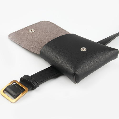 Cross-border versatile retro belt bag, women’s belt bag for key and mobile phone use, women’s decorative thin belt