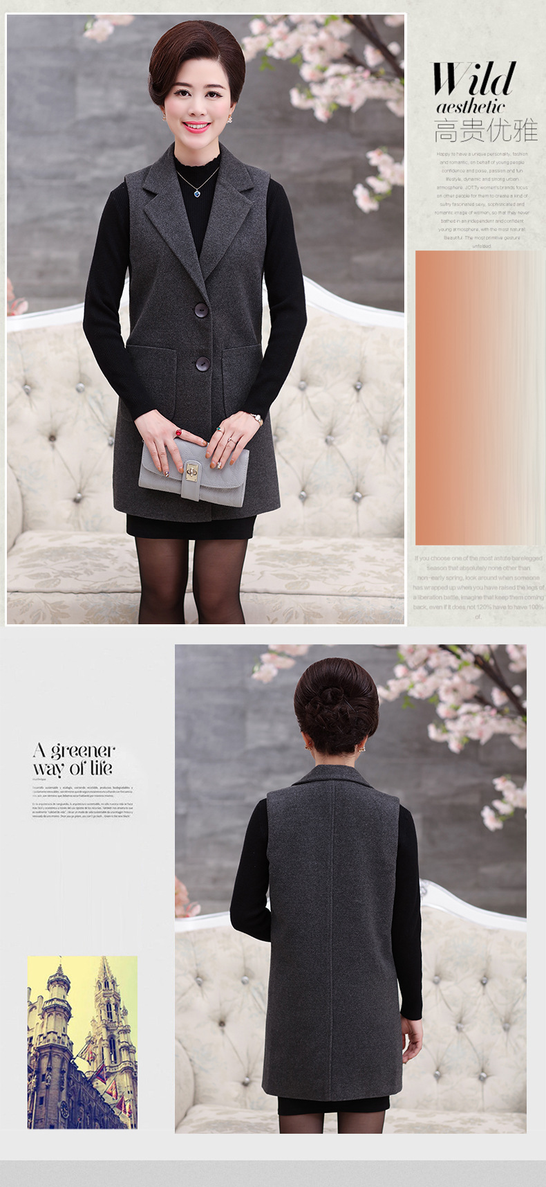 Gilet femme AVEC VIOLET en Poilue - Ref 3317815 Image 10