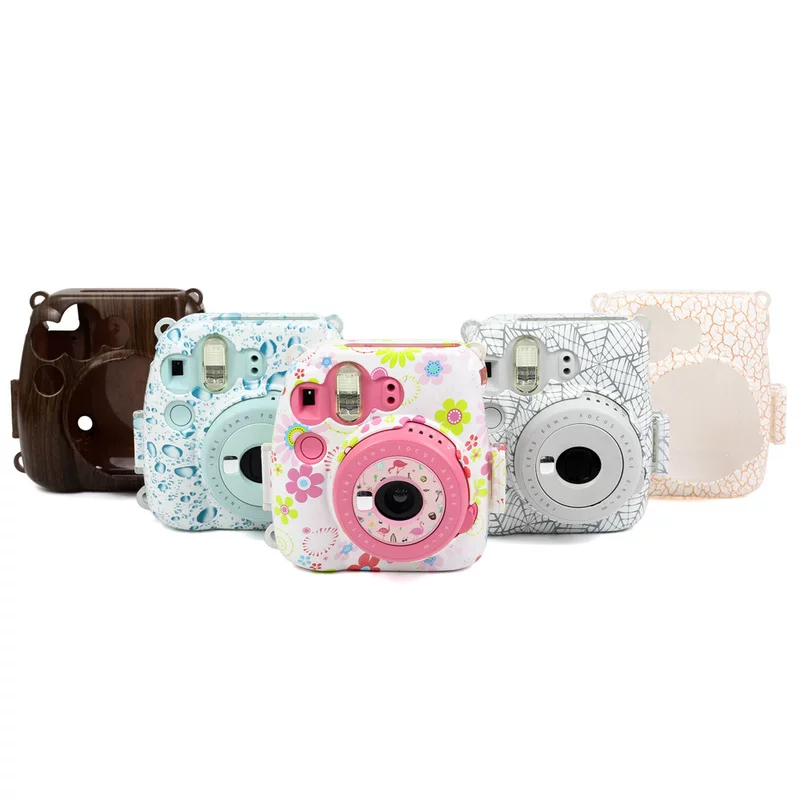 Polaroid, compatible camera, protective case drop-shaped, 8, 9, flowered