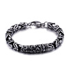 Retro trend accessory stainless steel, protective amulet, bracelet, wholesale, suitable for import