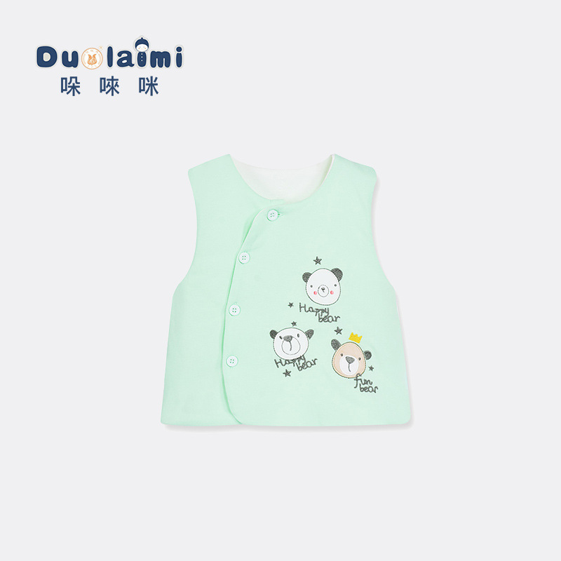 秋冬季婴儿男加厚休闲保暖儿童马甲幼儿背心女 小童新款宝宝坎肩|ms