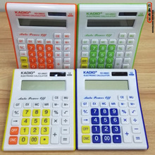 KADIO3862C办公学生可爱计算器12位数彩色中号台式外贸跨境计算机
