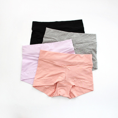 日系中腰女士安全裤纯棉底档女透气弹力无束感无蕾丝腰边一件代发|ms