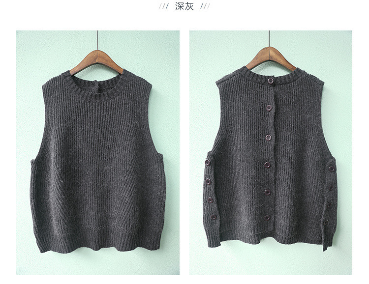 Gilet femme en Mélange de poils de lapin - Ref 3316387 Image 15