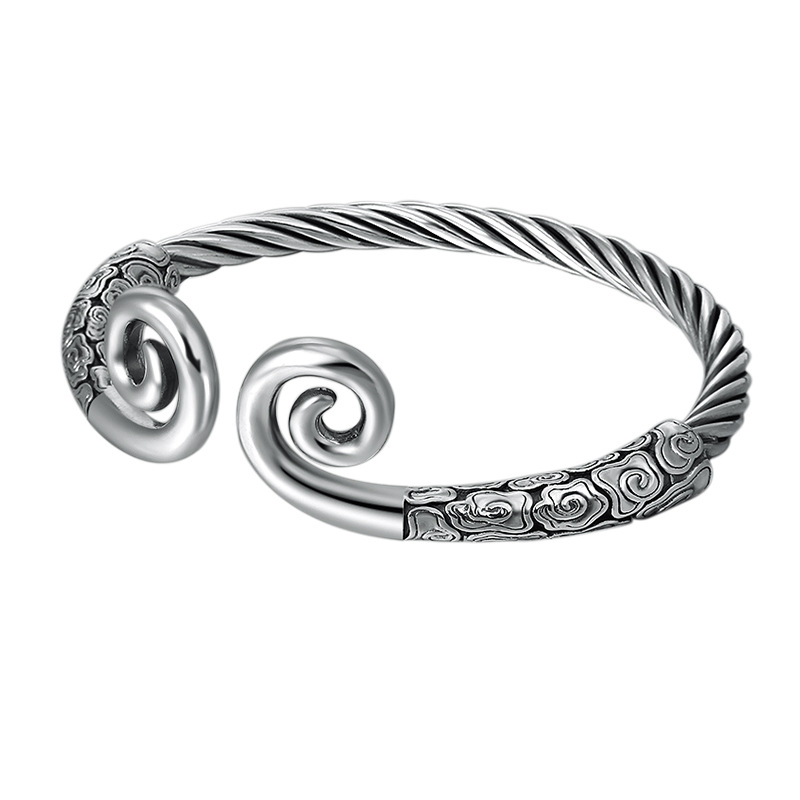 fashionable silver bracelet