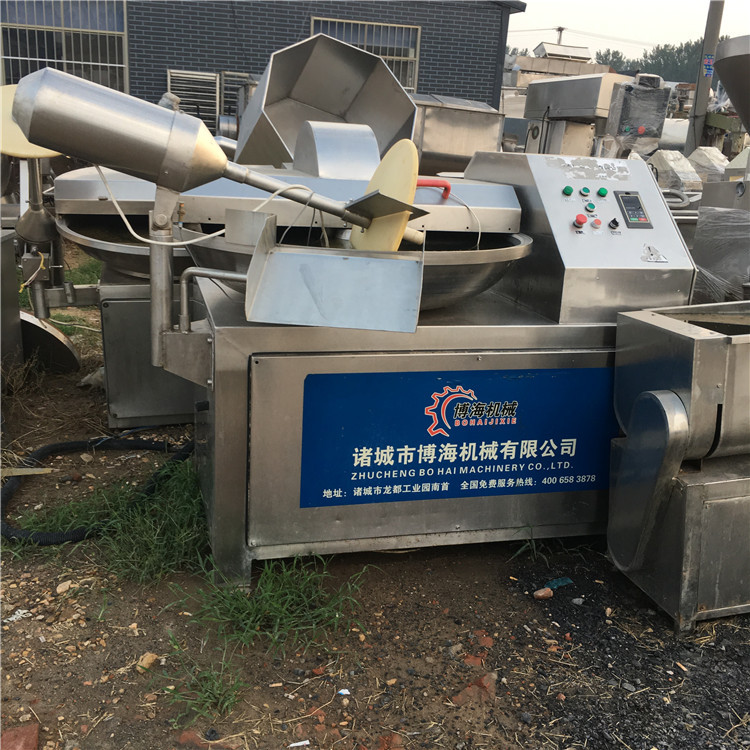 的二手高速斩拌机 肉制品设备 80型125型变频调速斩拌机