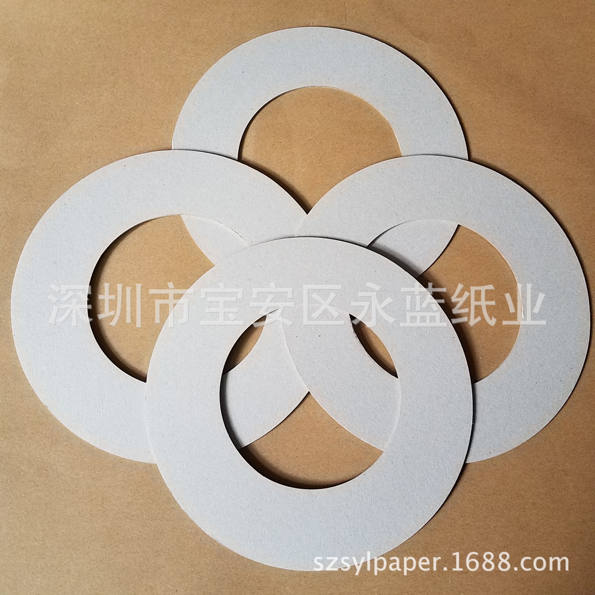专业生产同心圆纸垫片环形硬纸板灰纸板材质规格形状可环保材质