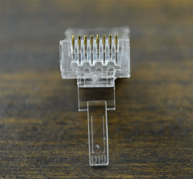 Фабричная продажа напрямую Европейские и Американские экспорты RJ45 шесть типов медной оболочки экранированный кристалл головка CAT6 FT6 FTP сетевой железной оболочки кристальная головка
