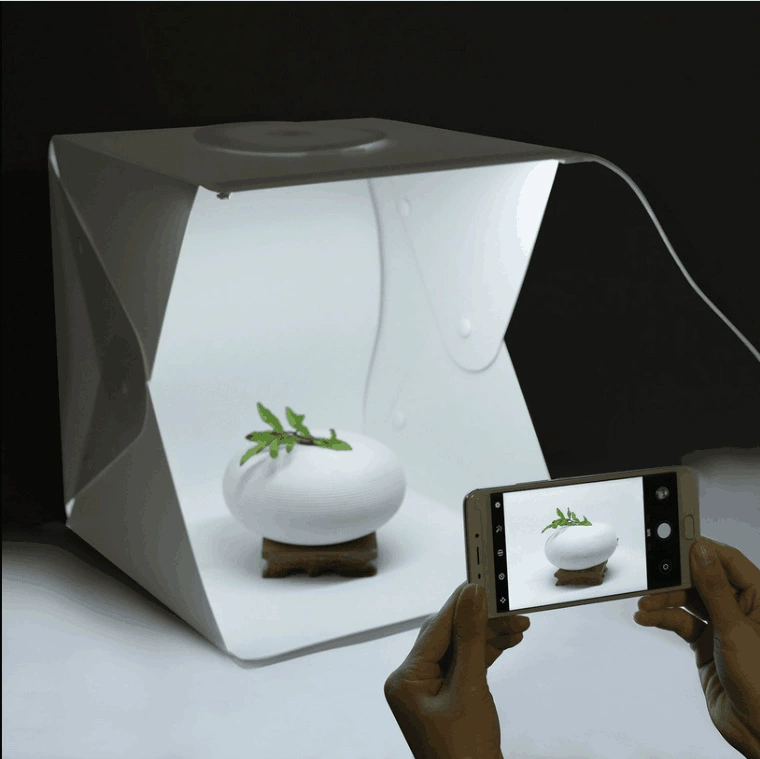 Компактная студия 40 см LED светодиодная съемочная мягкая световая коробка Taobao Tmall фотостудия навес складывающаяся и портативная