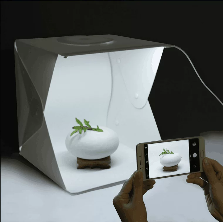 Компактная студия 40 см LED светодиодная съемочная мягкая световая коробка Taobao Tmall фотостудия навес складывающаяся и портативная