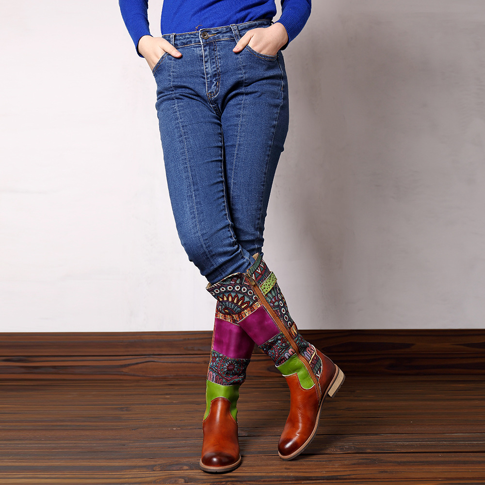 Bottes femme en En cuir - Ref 3355047 Image 10