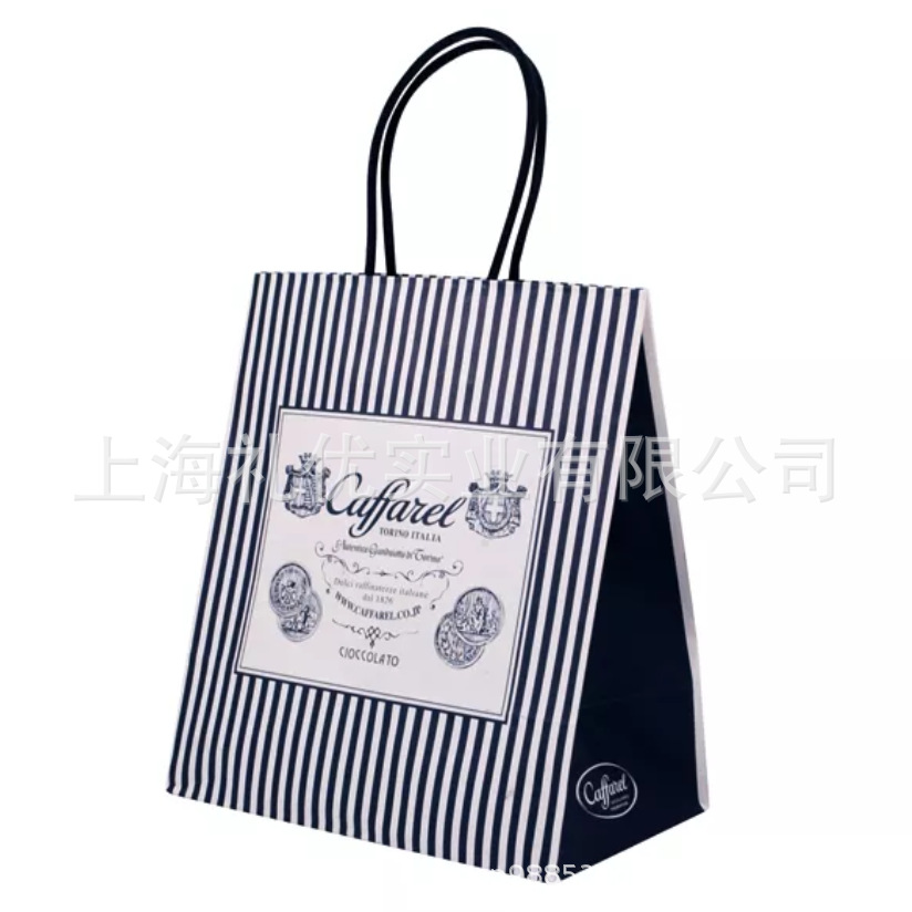 定做纸质金银卡手提袋 购物袋 扁平袋结构设计