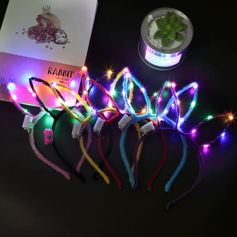 发光兔兔头箍