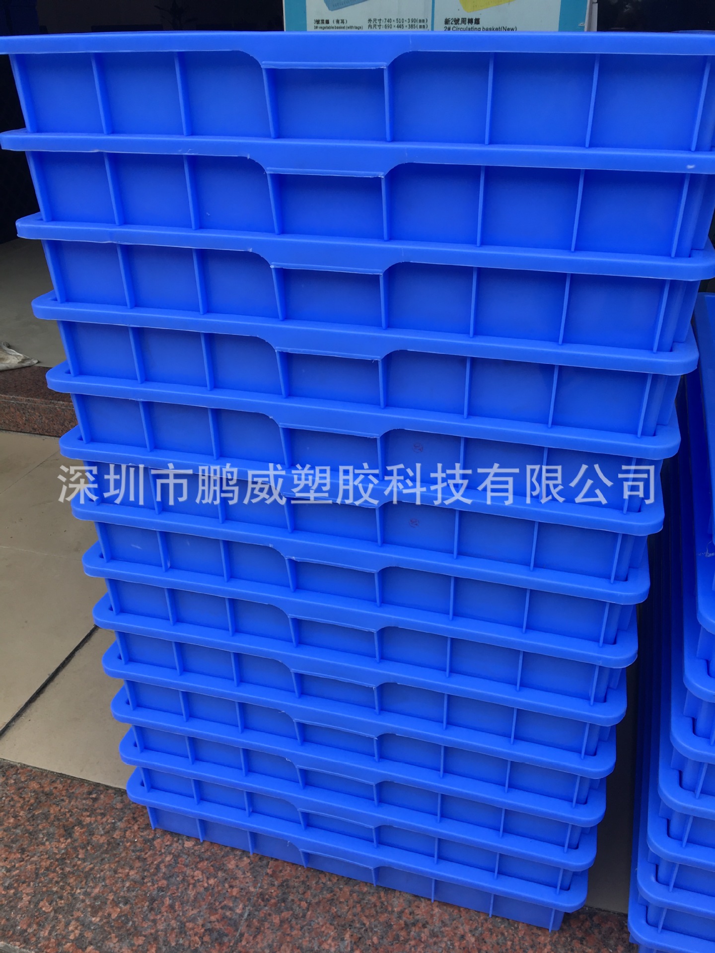 畅销厦门黄粉虫养殖通用大方盘 蓝色全新料周转盘 耐磨育苗周转盘