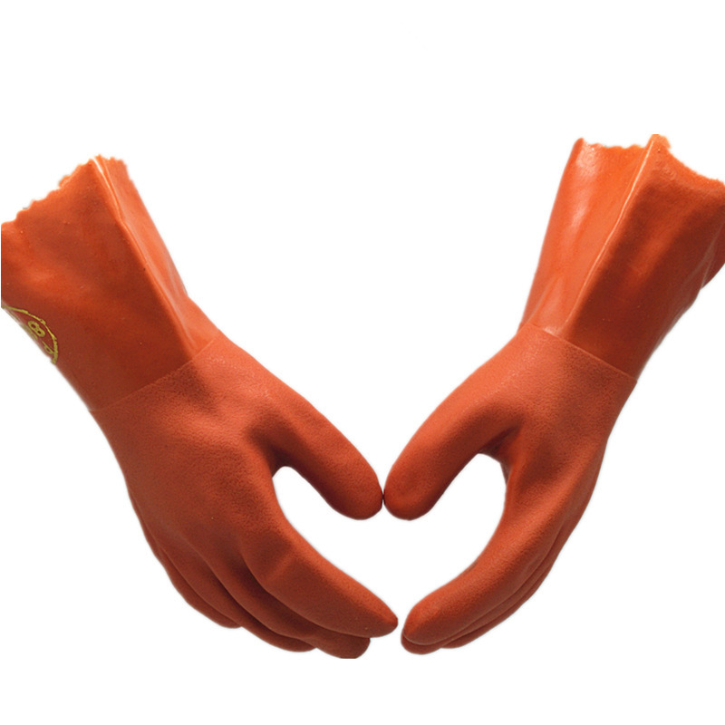 批发东亚880浸塑手套耐油耐酸碱工业防护劳保工厂专用