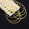 Hula hoop, earrings, card holder, set, European style, 25-65mm