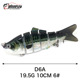 Multi Jointed Fishing Lures Hard Swibaits Fresh Water Bass Swimbait Tackle Gear