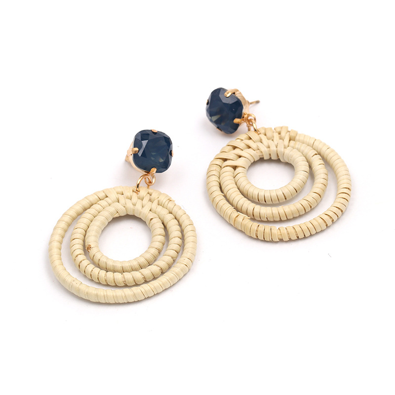Alloy Fashion Geometric earring(blue) NHJJ5032-blue