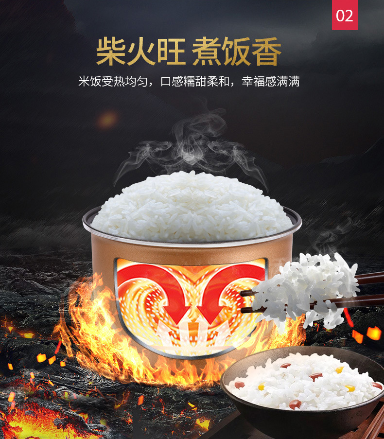 奥林格迷你小型西施煲学生宿舍单人电饭煲家用电饭锅1.2L1人-2人