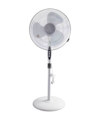 工厂直销 电风扇家用静音摇头立式落地扇礼品中性英包装16寸可OEM|ru