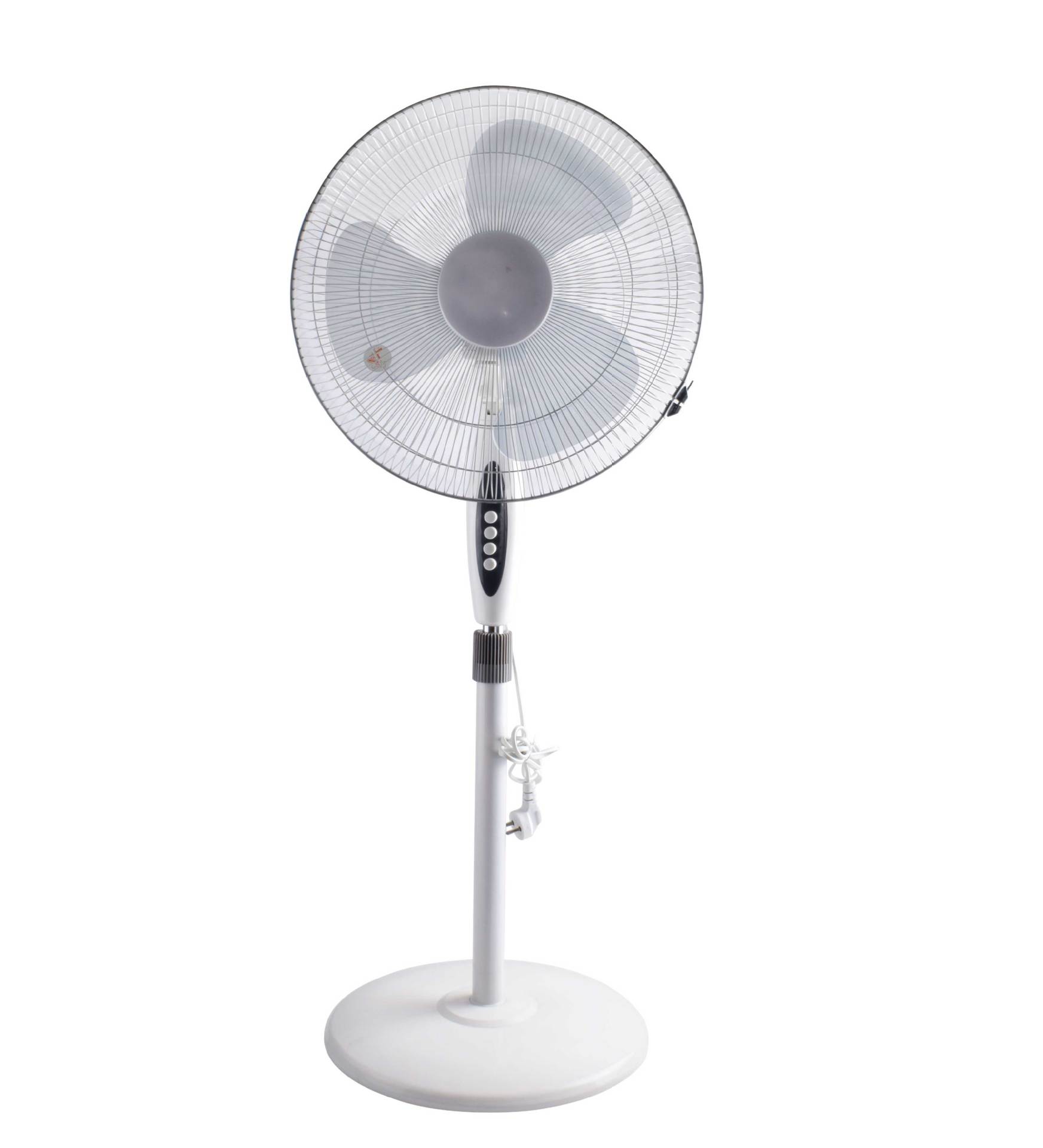 工厂直销 电风扇家用静音摇头立式落地扇礼品中性英包装16寸可OEM|ru