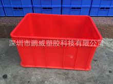 环保级红色周转箱 加厚耐磨 五金制品通用流水线分类箱 可四面烫