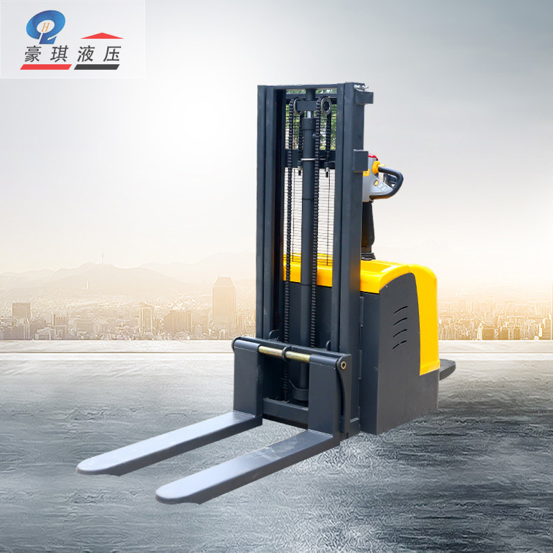 供应电瓶升降装卸电动叉车1.5吨2吨站驾式电动堆高车电动搬运车