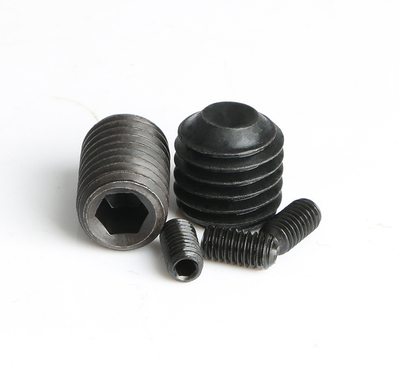 12.9级高强度机米螺丝内六角凹端紧定M8M10M12M16无头止付螺钉