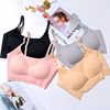 Japanese underwear, wireless bra, sports shockproof push up bra, lifting effect, for running, beautiful back