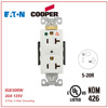 Professional Supply COOPER/EATON NEMA 5-20R Medical grade 20A Surge American style In line socket