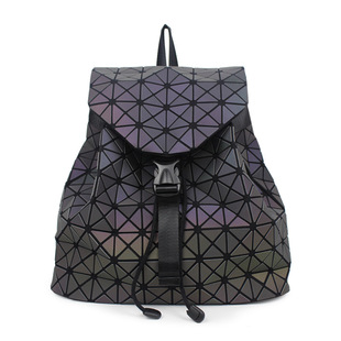 2022 New Arrival Luminous Geometric Backpack New Arrival Women's Bag Backpack Korean Style Student Stitching Fashion Backpack