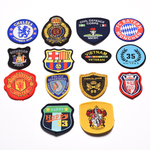 DIY embroidery LOGO woven label clothing cloth stickers epaulettes armbands badges badges without adhesive backing and need to be hand-sewn