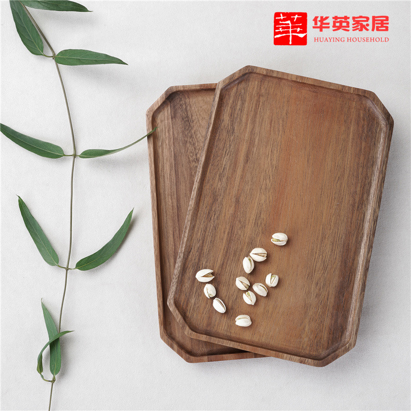 日式创意复古长方形木盘相思木托盘方盘茶托盘水果点心盘功夫茶盘