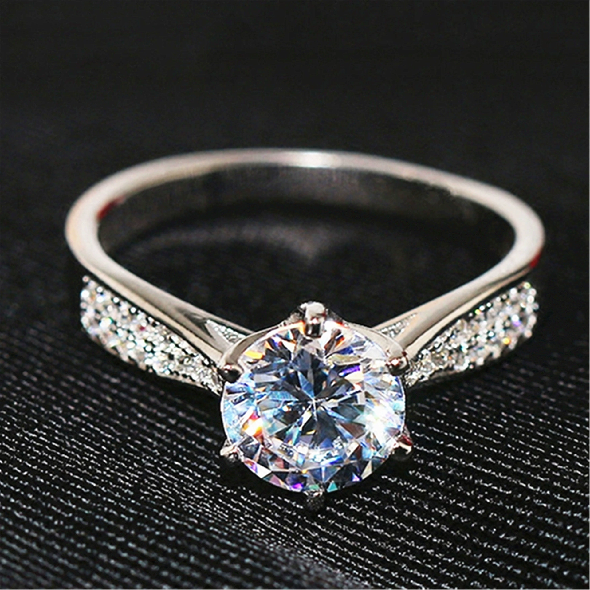 Wedding ring, stone inlay, zirconium, quality ring with stone, creative accessory