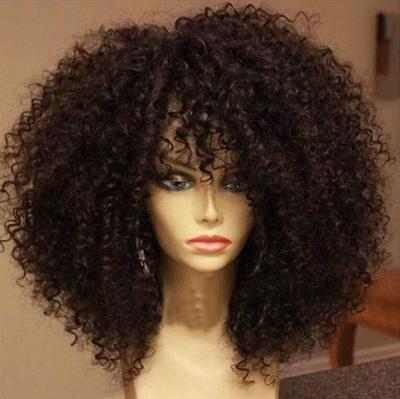 Curly Hair Wigs Parrucche per capelli ricci A piece of black African hair curl puffy explosion pure wig