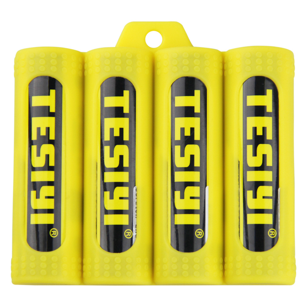 跨境专供18650TESIYI锂电池硅胶保护套 电子烟配件正品4节硅胶套