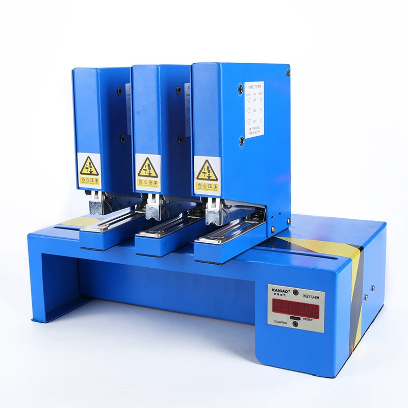 Производитель машин Juhong специализируется на трехголовом многостантном пневматическом переплете полностью автоматическом интеллектуальном электрическом степлере