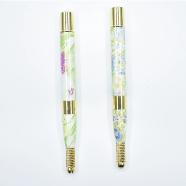 High -end running eyebrow pen, running tattoo pen, single -headed national color Tianxiang handmade fog pens multifunctional cross mouth