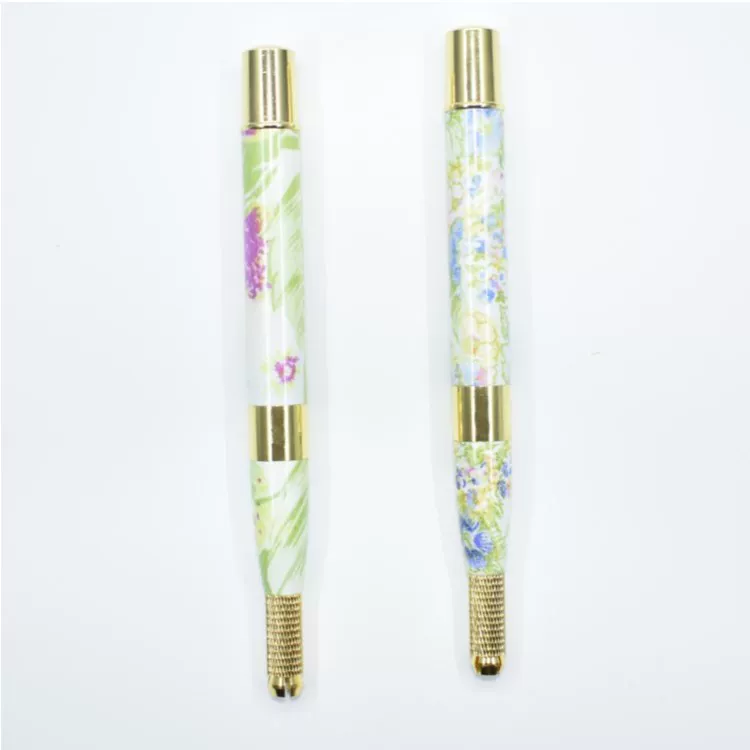 High -end running eyebrow pen, running tattoo pen, single -headed national color Tianxiang handmade fog pens multifunctional cross mouth