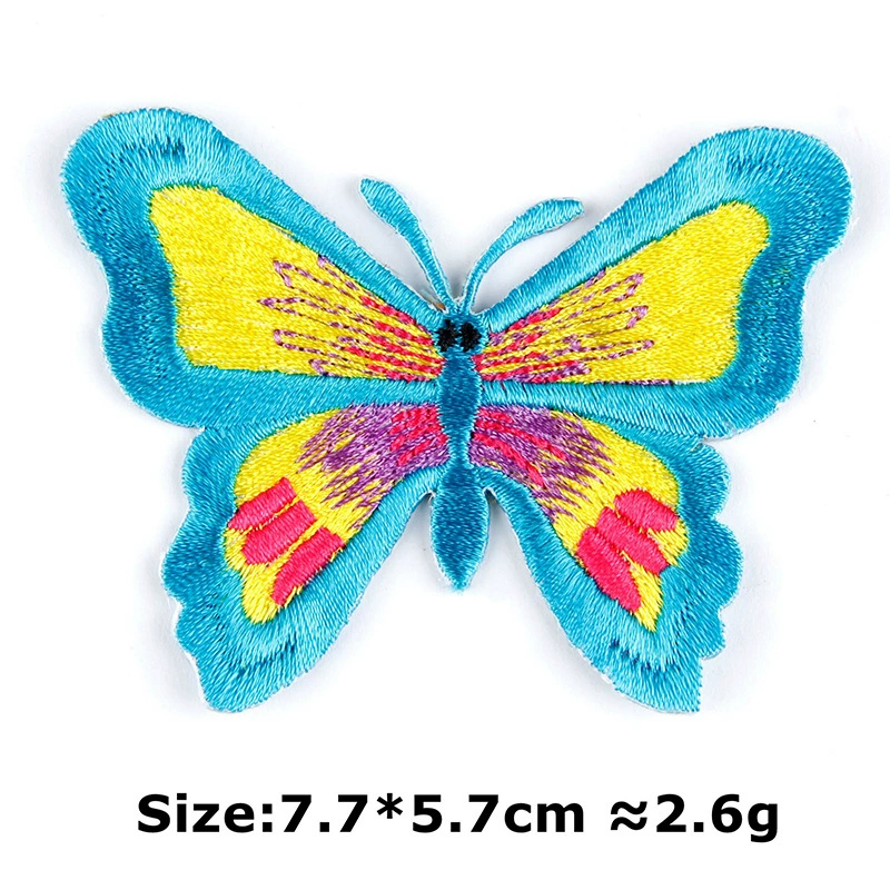 Adhesive patch, with embroidery, print
