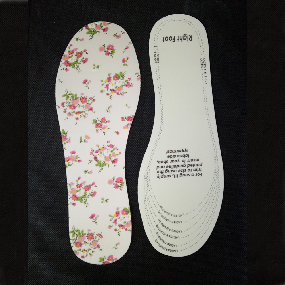 乳胶碎花棉布鞋垫 一