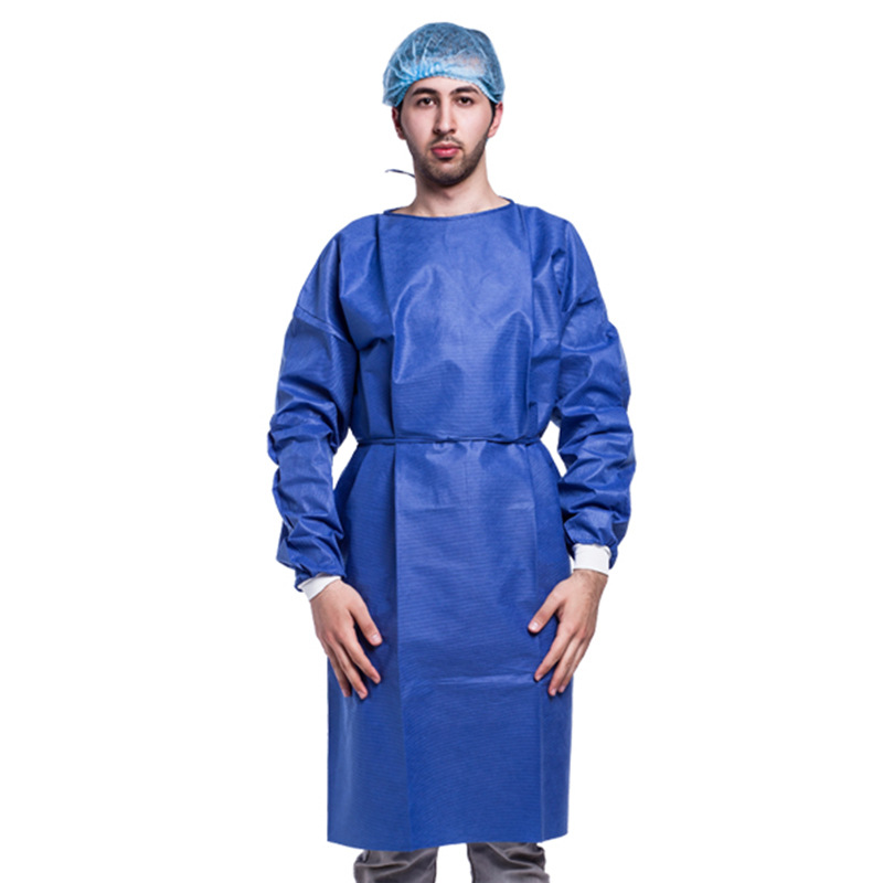 一次性无纺布隔离衣 围裙反穿SMS手术衣超声波隔离服