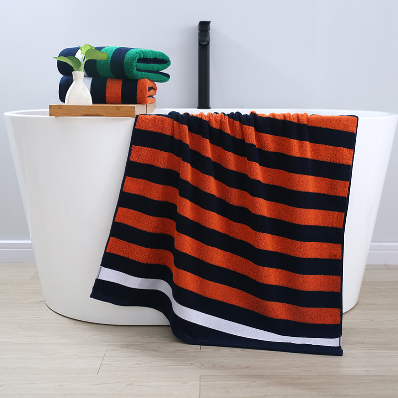 浴巾纯棉加大厚家用柔软吸水全棉定制logo礼品超市福利批发70*140|ms