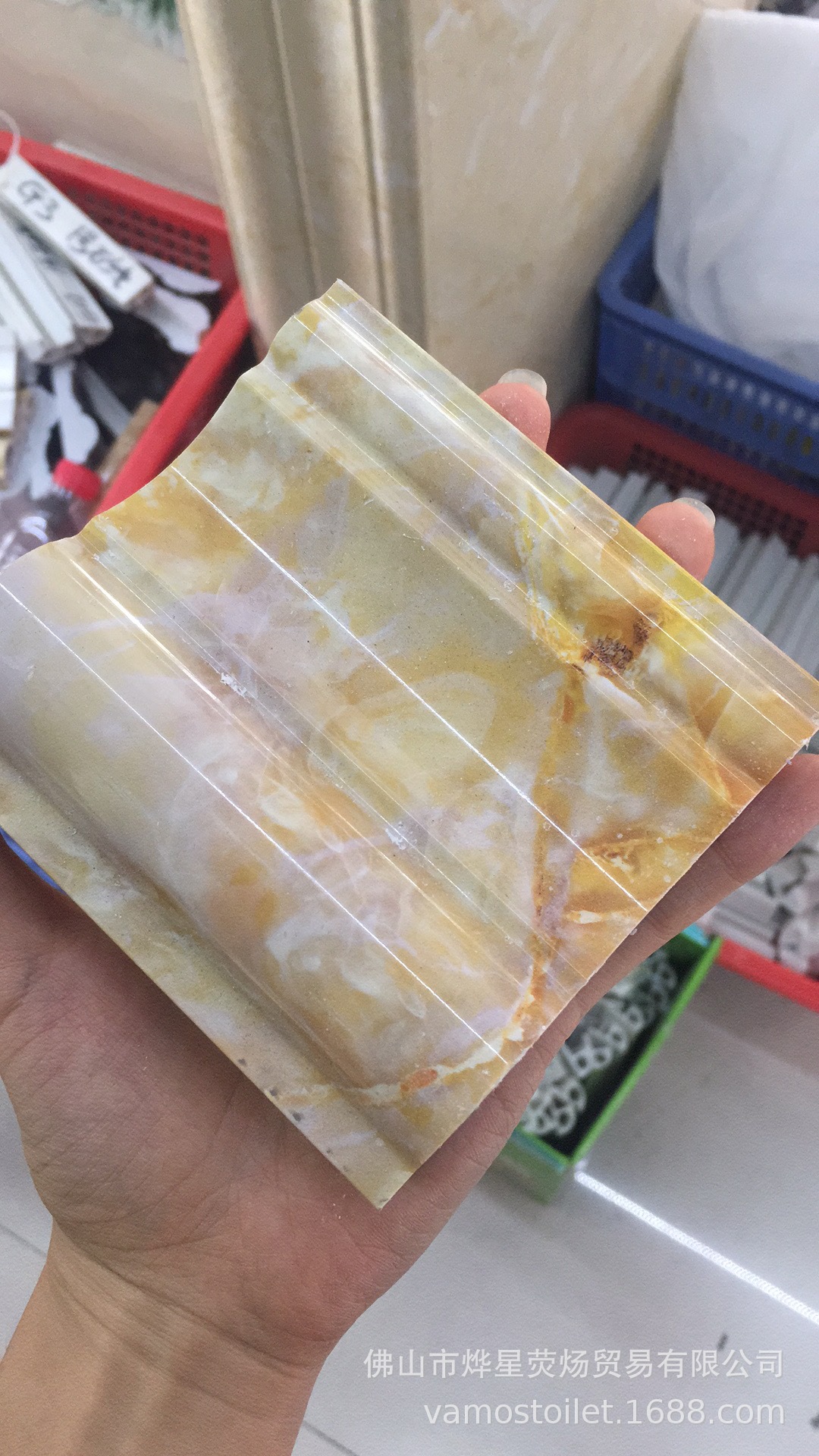 PVC仿大理石装饰线条 腰线 大理石踢脚线 门套背景收边线