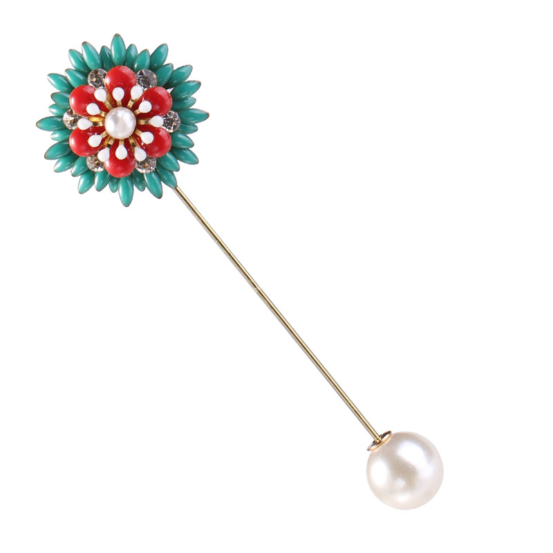 Camellia Rose Brooch For Women, Elegant Korean Style Flower Pin_voghion.com