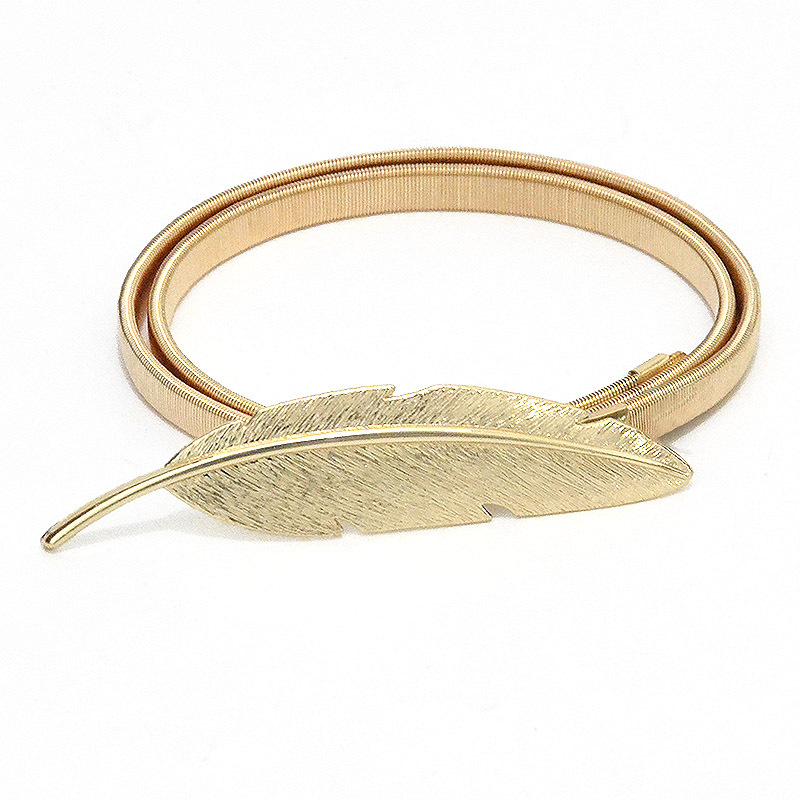 Fashionable elastic golden belt