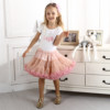 Cross -border INS style Exit Europe and the United States Super soft tie ten -color soft yarn child waist skirt TUTU skirt