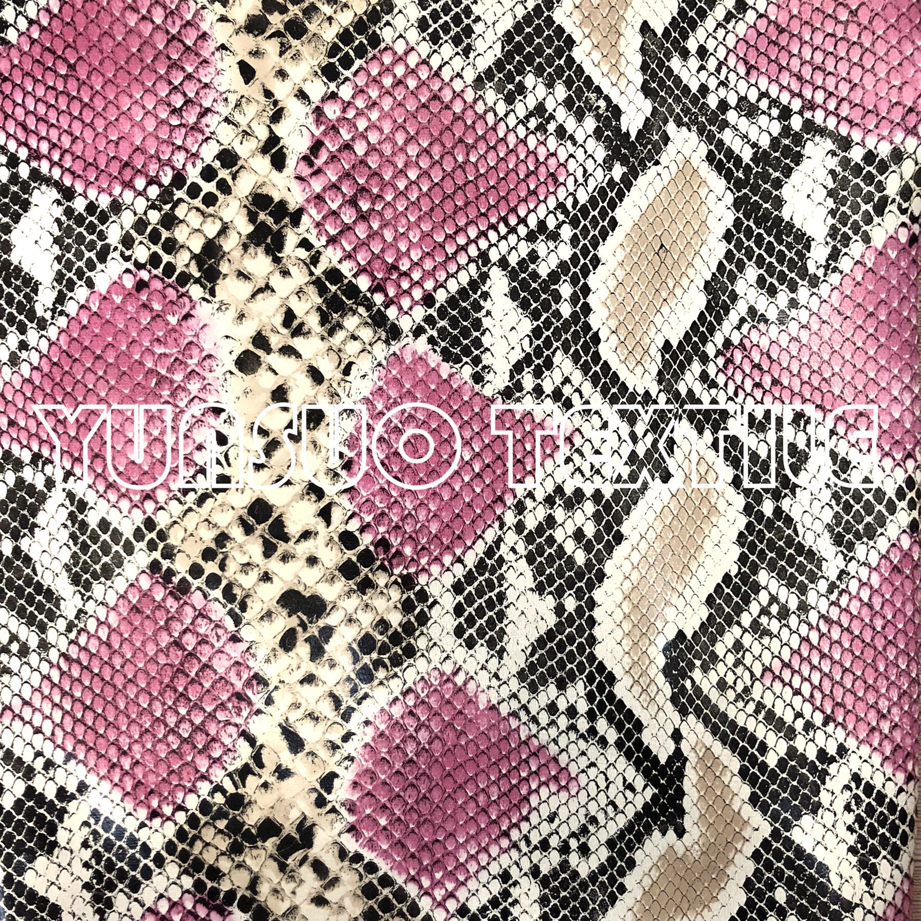 蛇纹皮革印花 服装革蛇皮图案